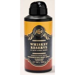 Bath & Body Works Whiskey Reserve Men Deodorizing Body Spray 3.7 oz New